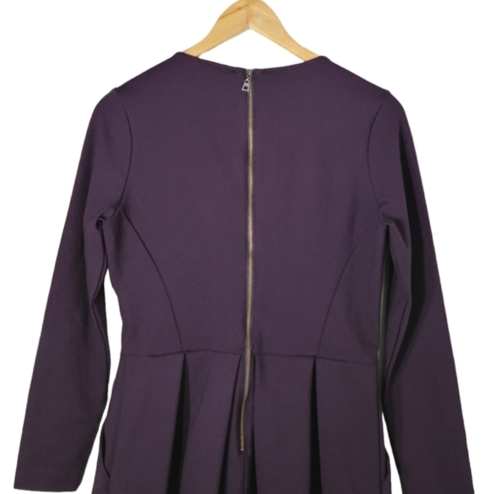 Aritzia Talula Tartine Purple Long Sleeve Mini Dress Women's Size S - Picture 8 of 12